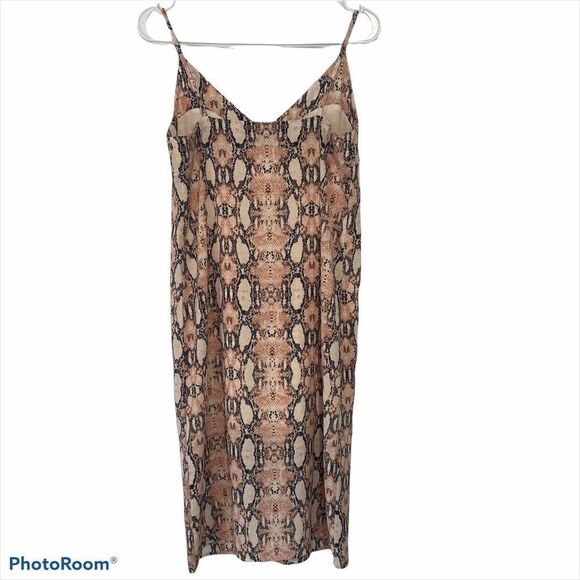 One Clothing Snake Print Spaghetti Strap Dress - Picture 2 of 4